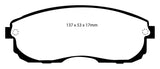 EBC 99-01 Infiniti G20 2.0 Redstuff Front Brake Pads - DP3775C