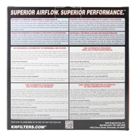 K&N Universal X-Stream Clamp-On Air Filter 3.5in Flg ID/4in OD/5.75in H - RX-4130-1