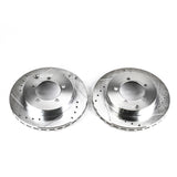 Power Stop 91-93 Dodge Stealth Rear Evolution Drilled & Slotted Rotors - Pair - JBR585XPR