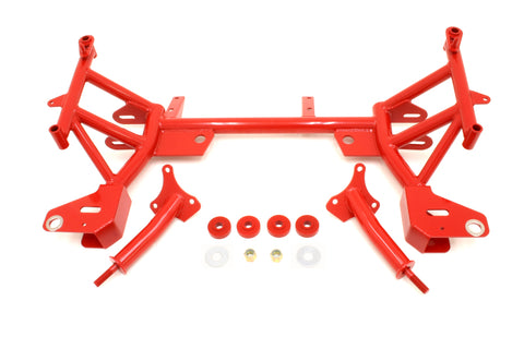 BMR 93-02 F-Body K-Member w/ SBC/BBC Motor Mounts and Pinto Rack Mounts - Red - KM005-1R