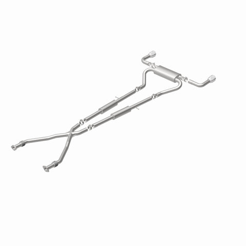 MagnaFlow 14 Infiniti Q50 V6 3.7L Cat-Back Polished Stainless Tips Dual Split Rear Exit Exhaust - 15310