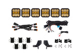 Diode Dynamics Bronco SS5 6-Pod CrossLink Grille Lightbar Kit Pro - Yellow Combo - DD7271
