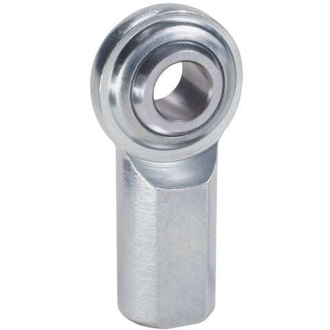 QA1 C Series 2-Pc Rod End - Female/Left Hand - .5in Bore x 1/2-20 - Carbon Steel - CFL8