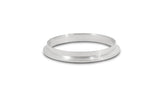 Vibrant Stainless Steel V-Band Turbo Outlet Flange for Garrett GTX5533R T6 Turbo to 4.50in OD Tubing - 19866