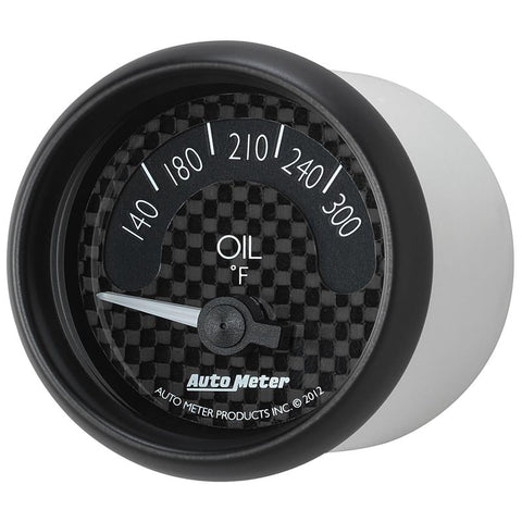 Autometer GT Series 52mm Short Sweep Electronic 140-300 Deg F Oil Temperature - 8048