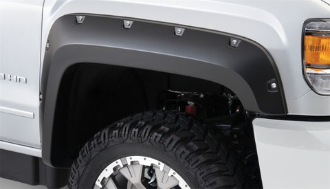 Bushwacker 15-18 GMC Sierra 2500 HD Pocket Style Flares 4pc 78.8/97.6in Bed - Black - 40967-02