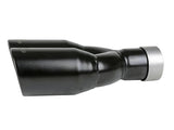 MACH Force-Xp 409 Stainless Steel Clamp-on Exhaust Tip 2.5in Inlet 3.5in Outlet - Black - 49T25374-B12
