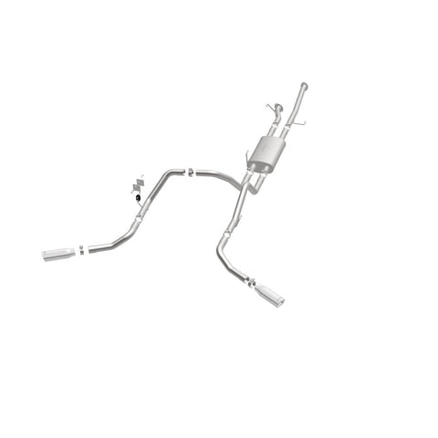 MagnaFlow Cat-Back 10-15 Toyota Tundra SC LB / CC SB 4.6L/5.7L V8 SS 2.5 Dual Split Rear 4in Tip - 19232
