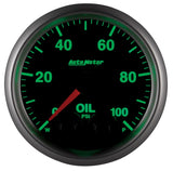 Autometer Elite 52mm Oil Pressure Peak and Warn Gauge w/ Electronic Control - 5652