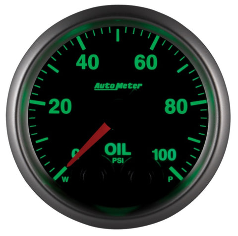 Autometer Elite 52mm Oil Pressure Peak and Warn Gauge w/ Electronic Control - 5652