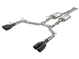 aFe MACH Force-Xp 2-1/2in 304 SS Cat-Back Exhaust 15-21 Dodge Challenger V6-3.6L - Quad Black Tip - 49-32067-B