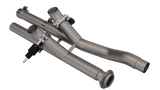 QTP 17-18 Ford Raptor EC/CC 2.5in 304SS Aggressor Cutout Dual Mid Pipes - 540117