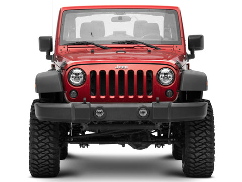 Raxiom 97-18 Jeep Wrangler TJ/JK Axial Series LED Daymaker Headlights- Chrome Housing (Clear Lens) - J108043
