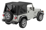 Bestop 97-02 Jeep Wrangler TJ Replace A-Top (Blk Sailcloth Tinted Windows No Door Skins ) - 79139-01