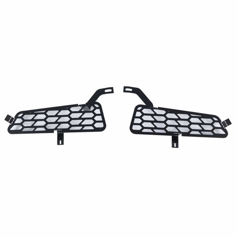 Putco 18-20 Ford F-150 Raptor - Hex Shield - Black Powder Coated Bumper Grille Inserts - 83168
