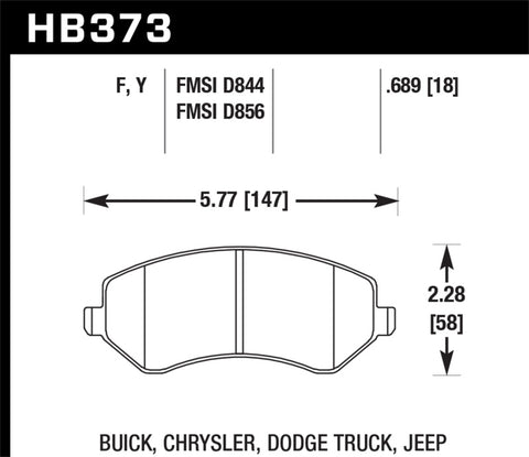Hawk HPS Street Brake Pads - HB373F.689