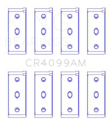 King Fiat Tempra / 146 (Size 010) Rod Bearing Set - CR4099AM010