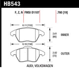 Hawk HP+ Street Brake Pads - HB543N.760