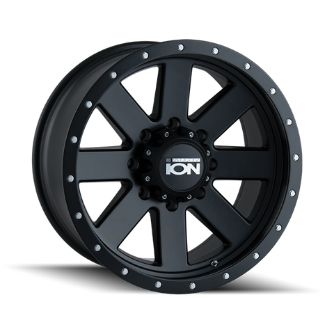 ION Type 134 18x9 / 6x139.7 BP / 18mm Offset / 106mm Hub Matte Black/Black Beadlock Wheel - 134-8983MB18