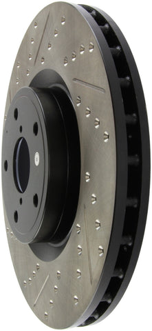StopTech 05-10 Subaru Impreza WRX/STi Slotted & Drilled Right Front Rotor - 127.47022R