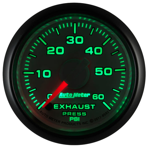 AutoMeter Gauge Exhaust Press. 2-1/16in. 60PSI Stepper Motor Ram Gen 3 Factory Match - 8592