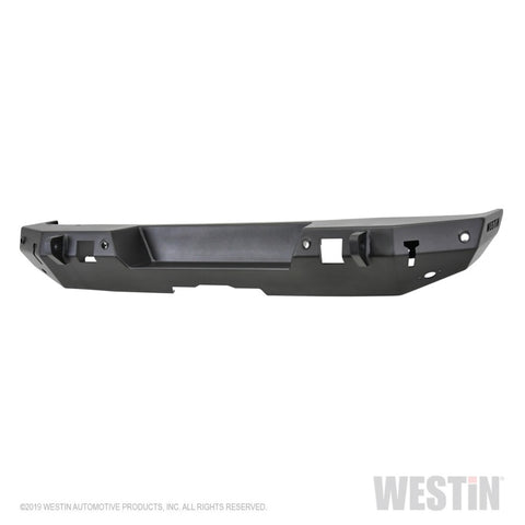Westin 18-19 Jeep Wrangler JL WJ2 Rear Bumper w/  Sensors (Excl. Wrangler JK) - Textured Black - 59-82045