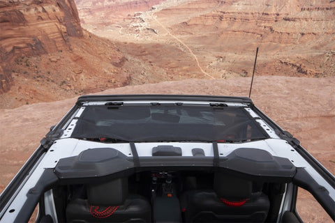Rugged Ridge Eclipse Sun Shade Black Front 18-20 Jeep Wrangler JLU/JT - 13579.72