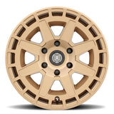 ICON Compass 17x8.5 5x5 -6mm Offset 4.5in BS Satin Brass Wheel - 3217857345BS
