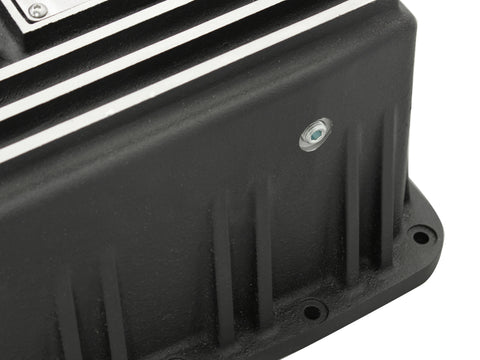 aFe Power Transmission Pan Black Machined 09-14 Ford 6R80 F-150 Trucks - 46-70172
