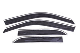AVS 11-18 Chrysler 300 Ventvisor Low Profile Deflectors 4pc - Smoke w/Chrome Trim - 794016