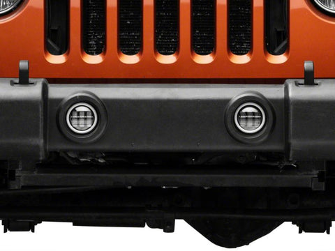 Raxiom 07-23 Jeep Wrangler JK & JL Axial Series Halo LED Fog Lights- Amber - J130812