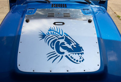 Fishbone Offroad 07-12 Jeep Wrangler JK Hood Louver - Black - FB31133