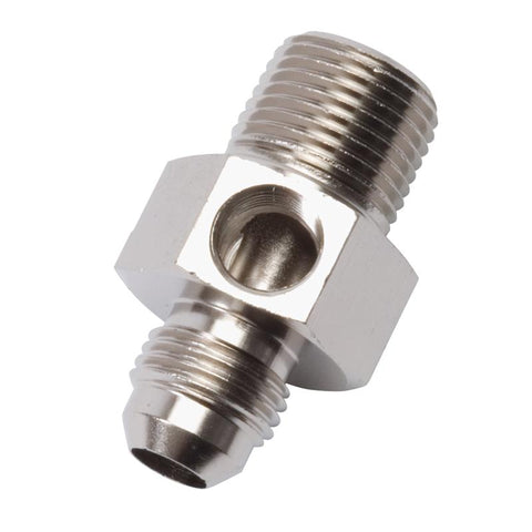 Russell Performance -6 AN Flare to 1/4in Pipe Pressure Adapter (Endura) - 670081