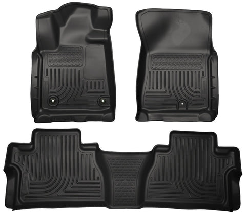 Husky Liners 14 Toyota Tundra Weatherbeater Black Front & 2nd Seat Floor Liners - 99581