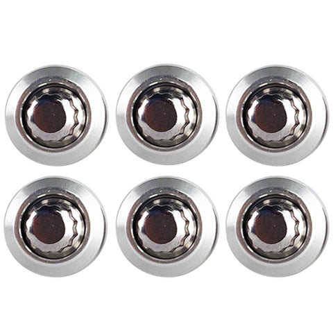 BLOX Racing New Fender Washers Kit M6 12pt - 6pc Large Diameter Silver - BXAC-00311-SI