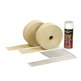 DEI Exhaust Wrap Kit - Tan Wrap and White HT - 10111