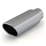 Banks Power Tailpipe Tip Kit - SS Obround Angle Cut - Chrome - 3in Tube - 3.75in X 4.5in X 11.5in - 52908