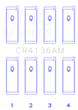 King Engine Bearings 91-02 Nissan SR20DE L4 DOHC 16 Valves (Size STD) Rod Bearing Set - CR4136AM