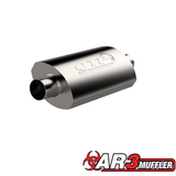 QTP 3.5in Weld-On 304SS AR3 Muffler - 12350