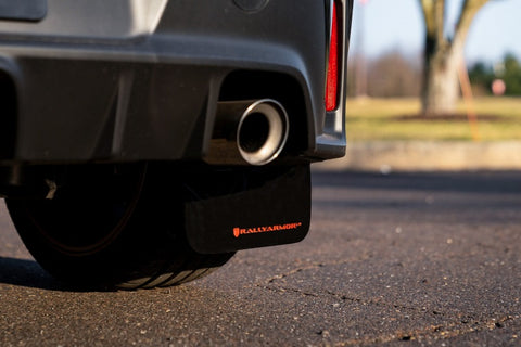 Rally Armor 23-26 Toyota GR Corolla Red UR Mud Flap w/White Logo - MF89-UR-RD-WH