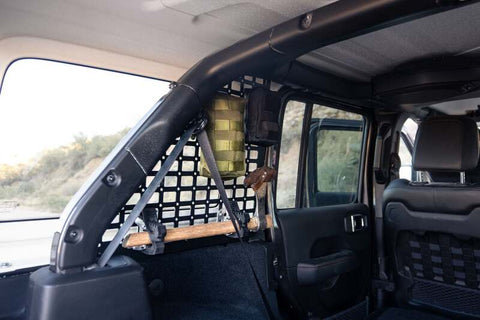 DV8 Offroad 2018+ Jeep Wrangler Rear Window Molle Panels - MPJL-01