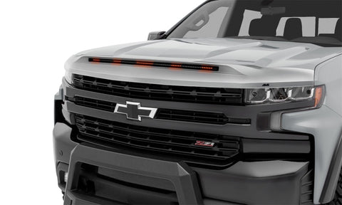 AVS 19-23 Chev Silverado 1500 (Excl 22-23 ZR2/TB) Aeroskin LightShield Pro ColorMtch - Slvr Ice Met. - 953168-GAN