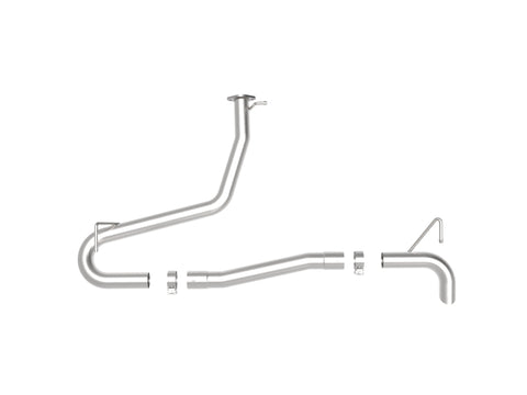 aFe Takeda 2-1/2in 304 SS Axle-Back Exhaust (No Muffler) 18-21 Hyundai Kona L4 1.6L (t) - 49-37017NM