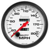 Autometer Phantom 5in 0-200 MPH Mechanical Speedometer - 5896