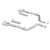 MagnaFlow Axle-Back, SS, 2.5in, Quad Split Rear 3.5in Tip 2015 Dodge Challenger 3.6L V6 - 19218