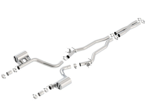 Borla 15-16 Dodge Challenger Hellcat 6.2L V8 ATAK w/ Valve Simulator CB Exhaust Factory Valance - 140648