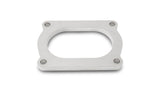 Vibrant T304 SS 4 Bolt Flange for 3.5in O.D. Oval tubing - 13176S