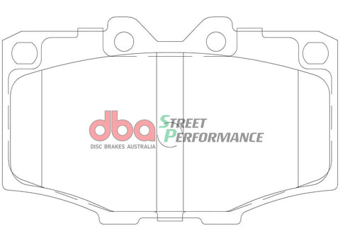 DBA 83-90 Toyota Land Cruiser SP Performance Front Brake Pads - Front - DB288SP
