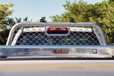 Dee Zee 17-23 Ford SuperDuty Cargo Management Cab Rack - Silver Mesh - DZ95072R