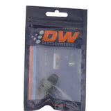 DeatschWerks 8AN ORB Male to 6AN Male Flare Adapter (Incl O-Ring) - Anodized Matte Black - 6-02-0401-B